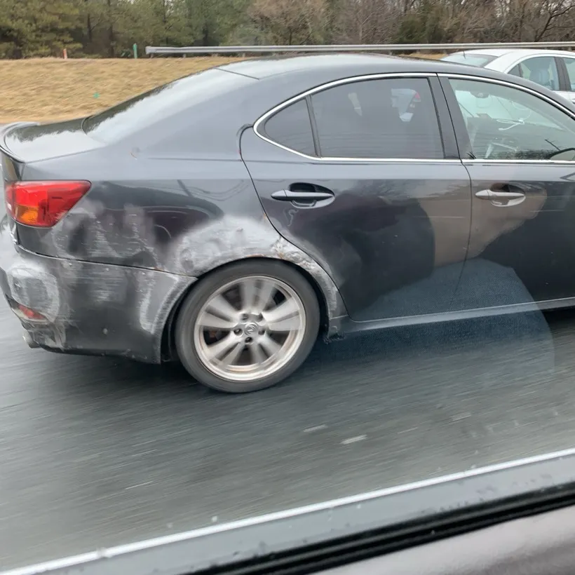 Example of a bad paintless dent repair 1