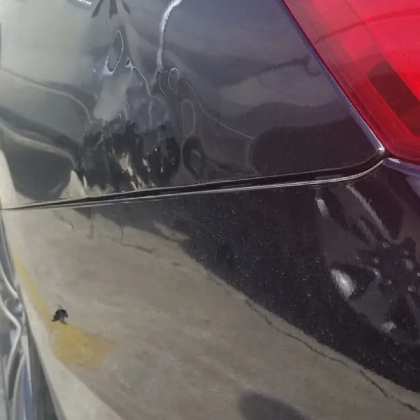 Example of a bad paintless dent repair 2