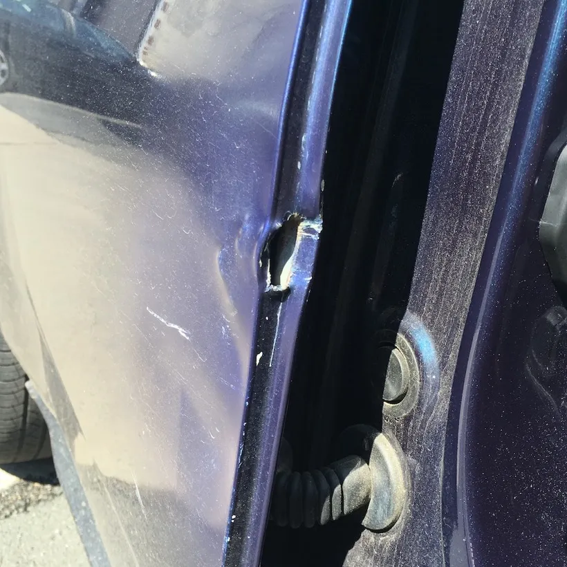 Example of a bad paintless dent repair 8