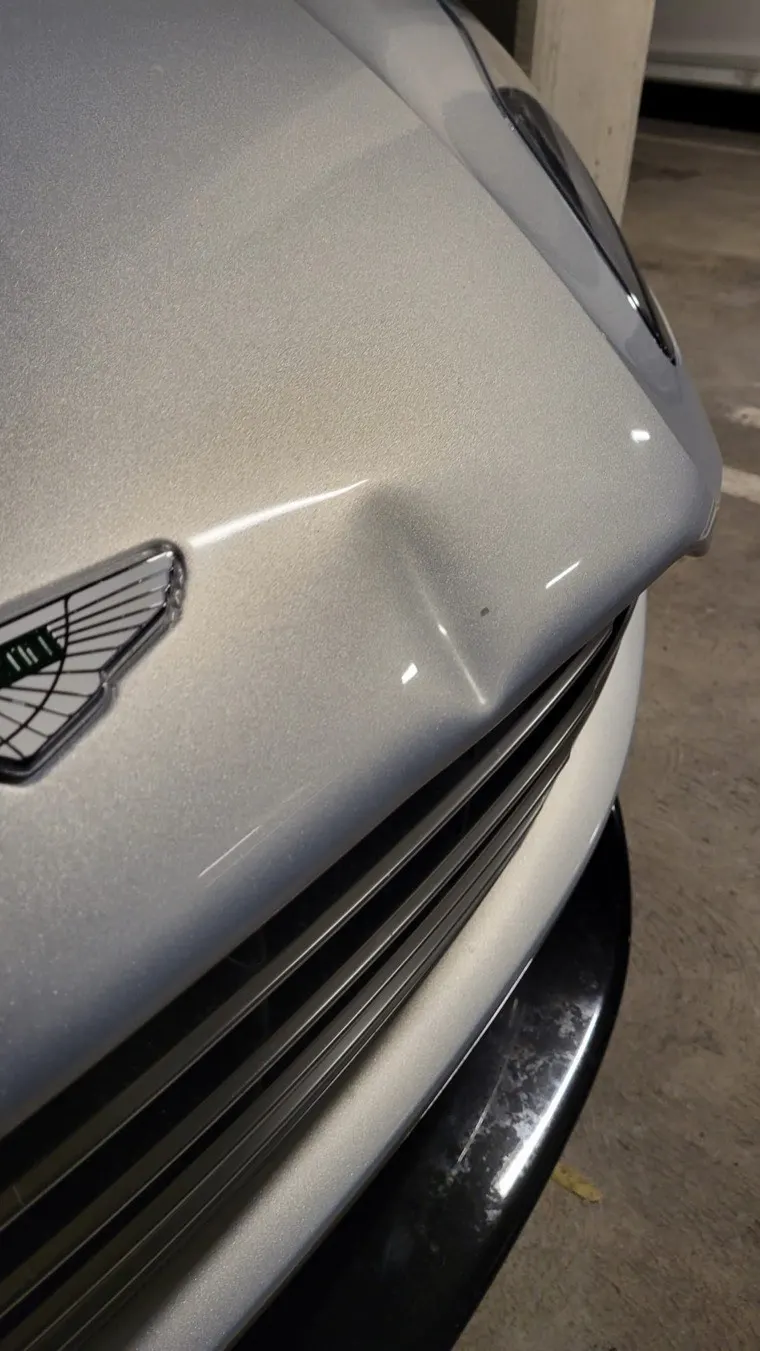 Aluminum Crease or Body Line paintless dent repair example, priced $400 to $900