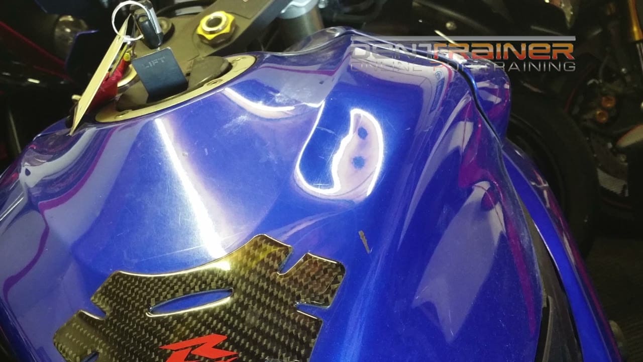Suzuki sport bike gas tank repair